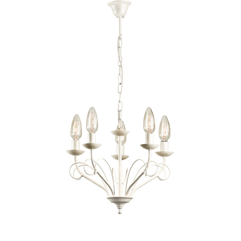 5φωτο ρουστίκ φωτιστικό ΣΑΝΤΟΡΙΝΗ 5-bulb rustic chandelier