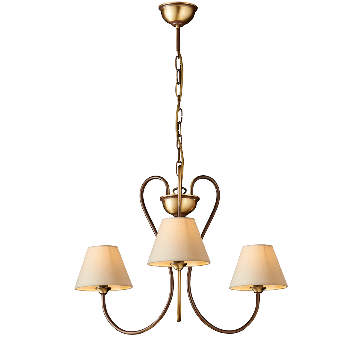 Κλασικό φωτιστικό με καπέλα ΝΑΞΟΣ-1 classic chandelier with lamp shades