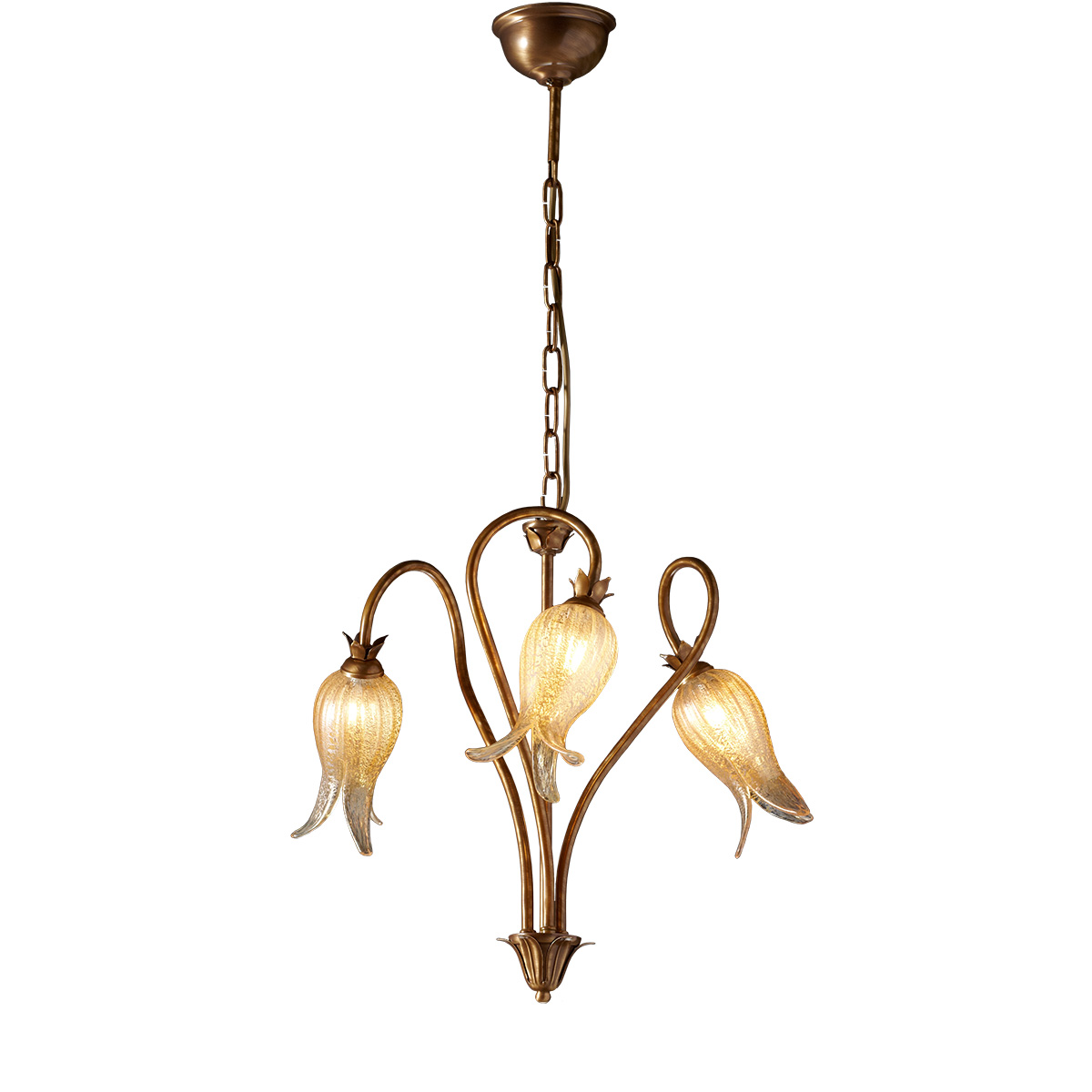 Κλασικό 3φωτο κρεμαστό φωτιστικό ΖΗΡΕΙΑ classic 3-bulb chandelier