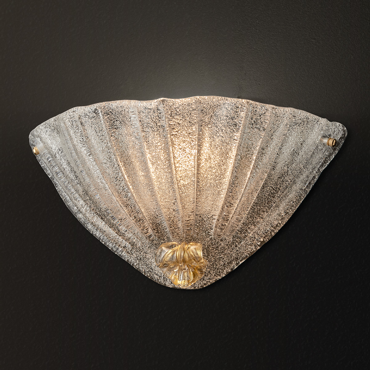Κλασική απλίκα από κρύσταλλο Μουράνο ΦΥΛΛΟ classic Murano crystal wall lamp