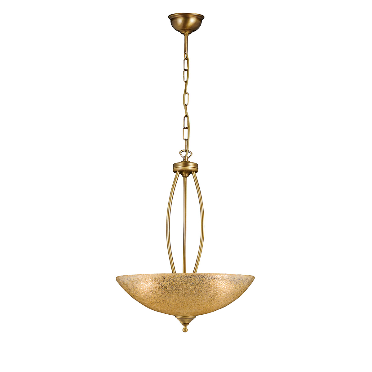 Κλασικό μπρούτζινο κρεμαστό φωτιστικό ΒΙΚΟΣ classic brass suspension lamp