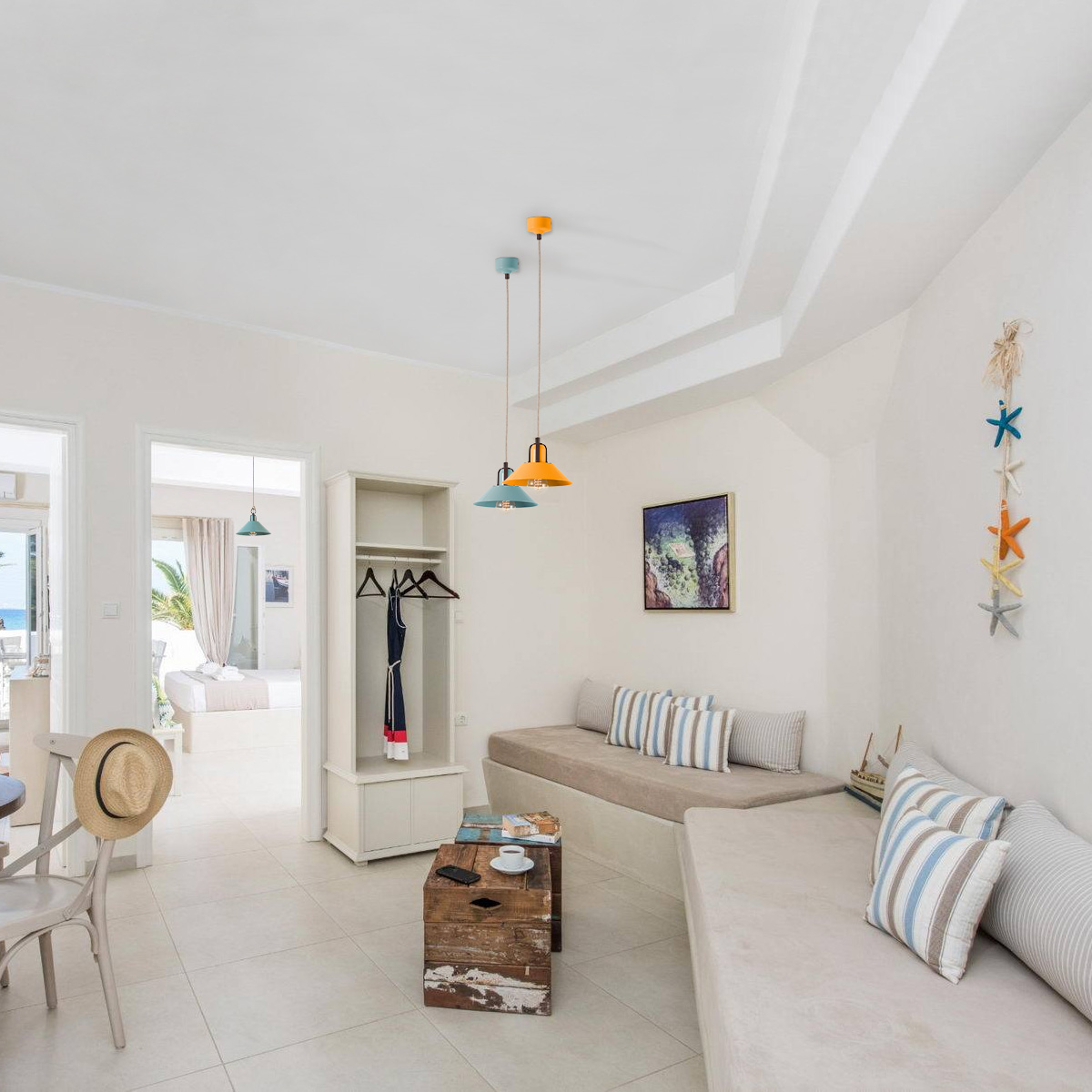 Χειροποίητο φωτιστικό πορτοκαλοκίτρινο ΜΗΛΟΣ