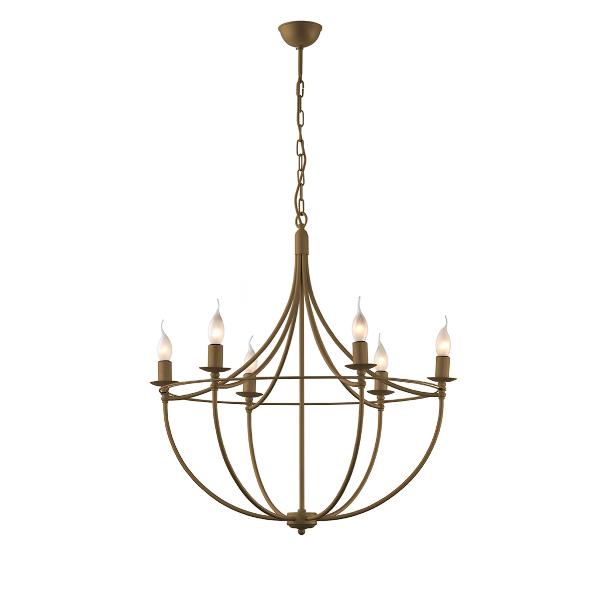 Μπρονζέ φωτιστικό VILLAGE rustic bronze chandelier