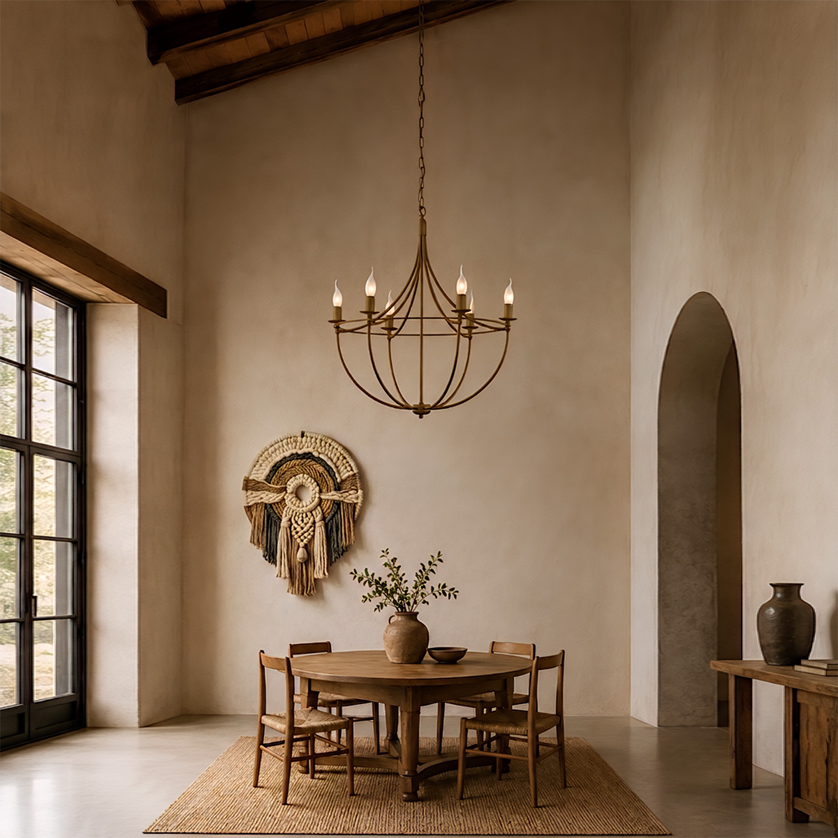 Μπρονζέ φωτιστικό VILLAGE rustic bronze chandelier