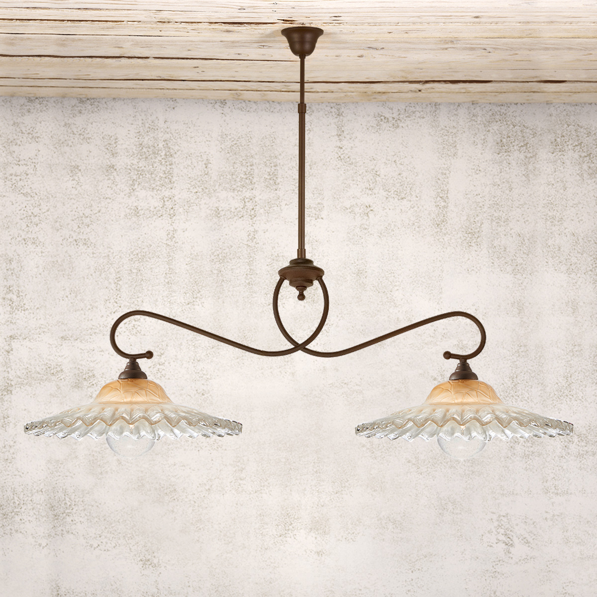 Μεγάλο vintage φωτιστικό ΣΥΡΟΣ large vintage pendant lamp